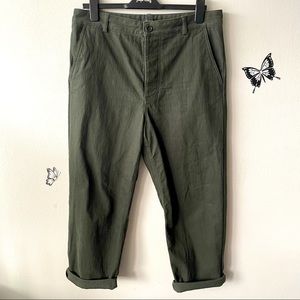 COS track pants in khaki